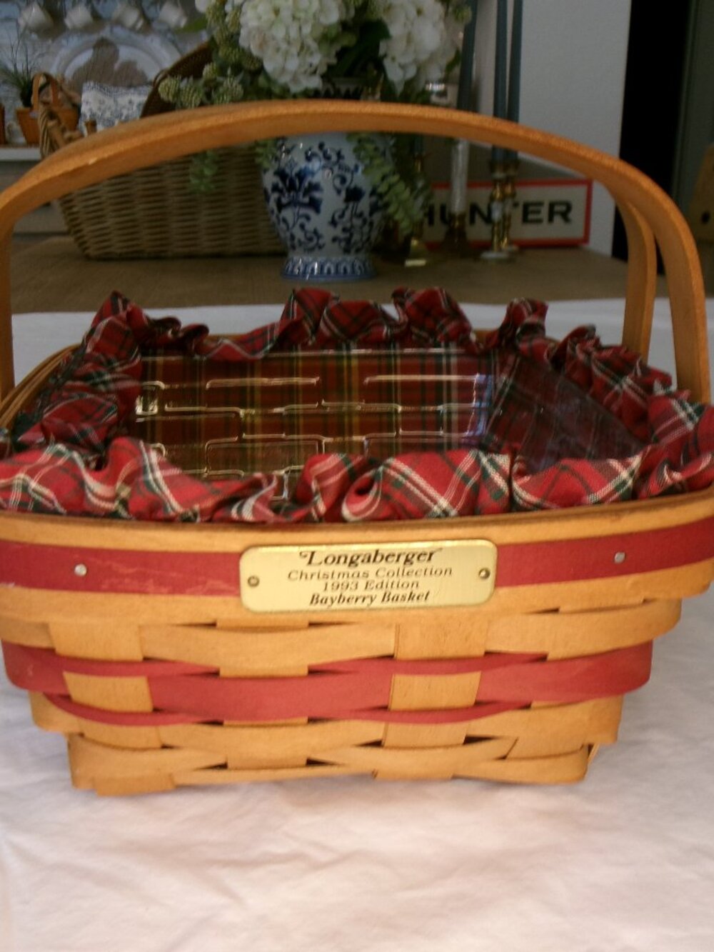 Vintage Longaberger Christmas Collection 1993 Limited Edition "Bayberry Basket"